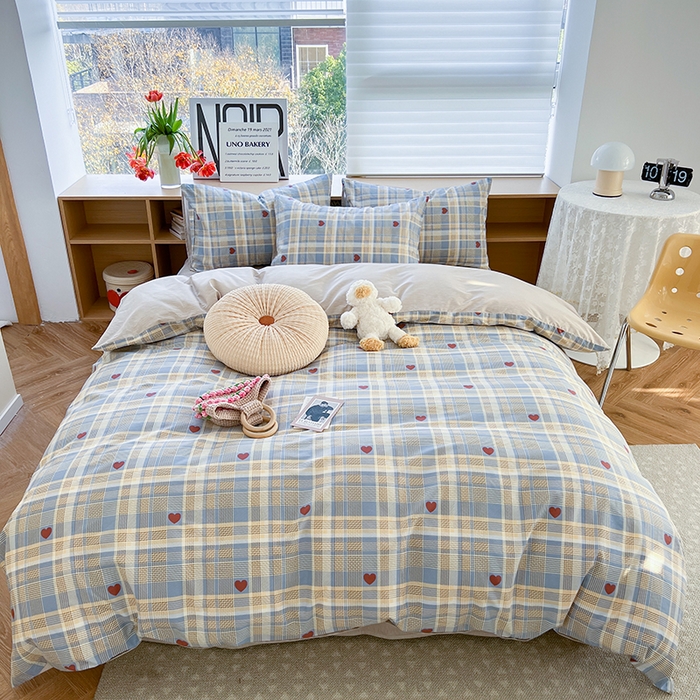 91家纺网 家纺一手货源 找家纺 （总）麦伦家居 2025春夏新款全棉纯棉斜纹40s13372系列-简约条格系