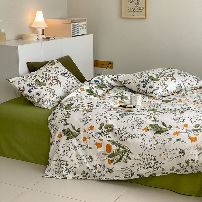 91家纺网 家纺一手货源 找家纺 麦伦家居 2025春夏新款全棉纯棉斜纹40s13372系列-田园碎花风 江离