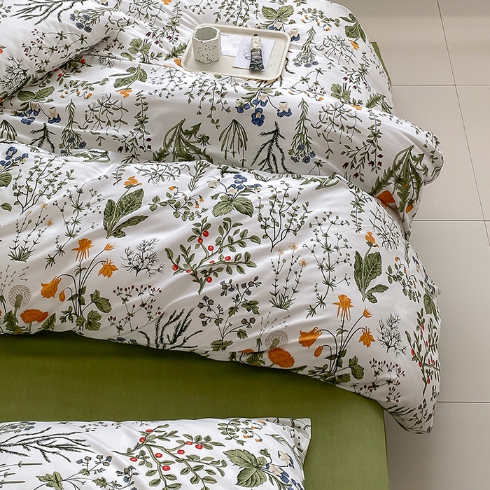 91家纺网 家纺一手货源 找家纺 麦伦家居 2025春夏新款全棉纯棉斜纹40s13372系列-田园碎花风 江离