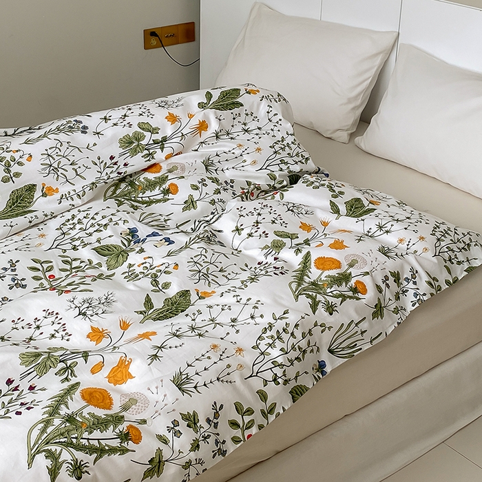 91家纺网 家纺一手货源 找家纺 麦伦家居 2025春夏新款全棉纯棉斜纹40s13372系列-田园碎花风 江离