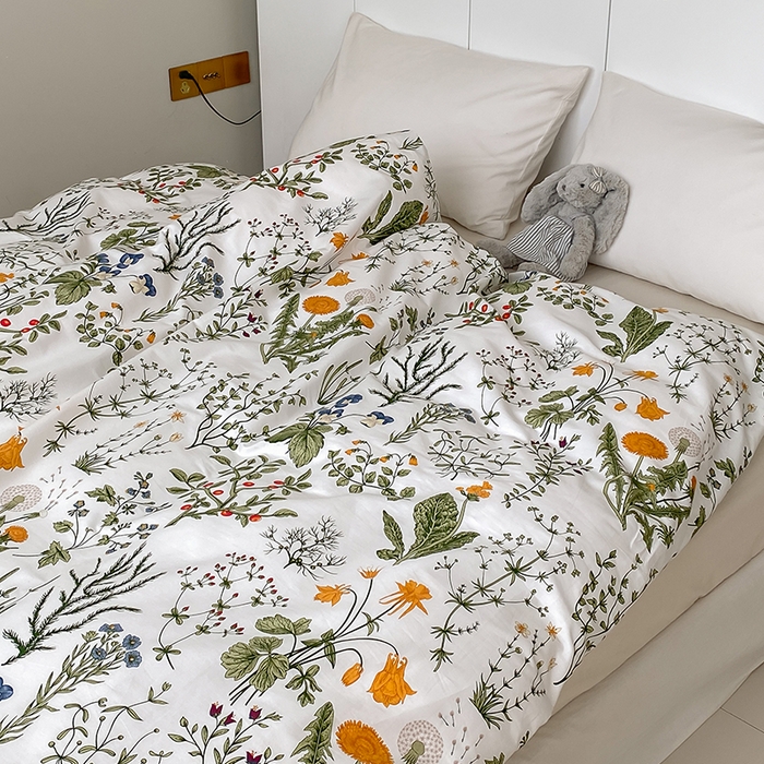 91家纺网 家纺一手货源 找家纺 麦伦家居 2025春夏新款全棉纯棉斜纹40s13372系列-田园碎花风 江离