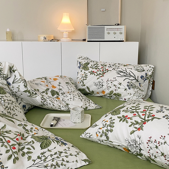 91家纺网 家纺一手货源 找家纺 麦伦家居 2025春夏新款全棉纯棉斜纹40s13372系列-田园碎花风 江离