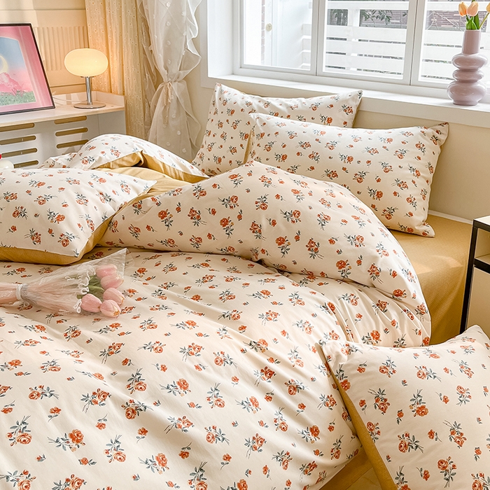 91家纺网 家纺一手货源 找家纺 麦伦家居 2025春夏新款全棉纯棉斜纹40s13372系列-田园碎花风 玫瑰庄园