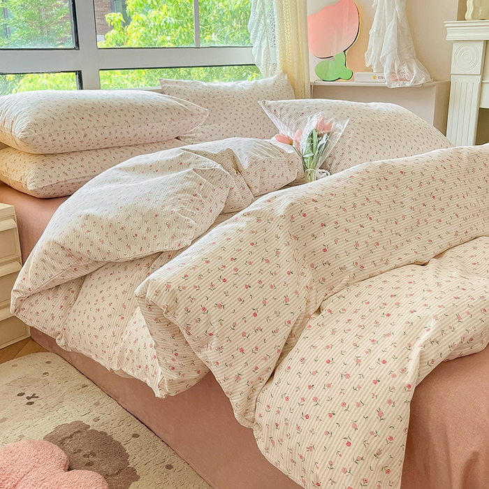 91家纺网 家纺一手货源 找家纺 麦伦家居 2025春夏新款全棉纯棉斜纹40s13372系列-田园碎花风 少女心