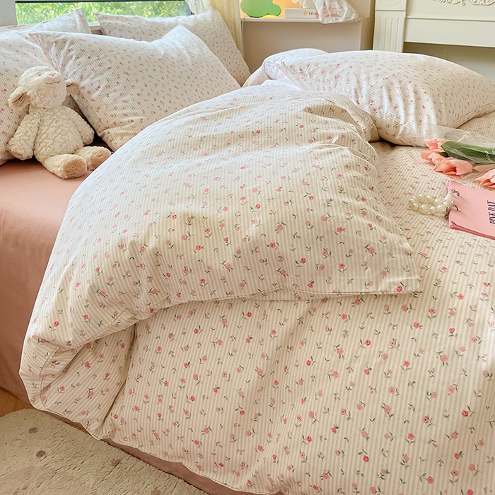 91家纺网 家纺一手货源 找家纺 麦伦家居 2025春夏新款全棉纯棉斜纹40s13372系列-田园碎花风 少女心