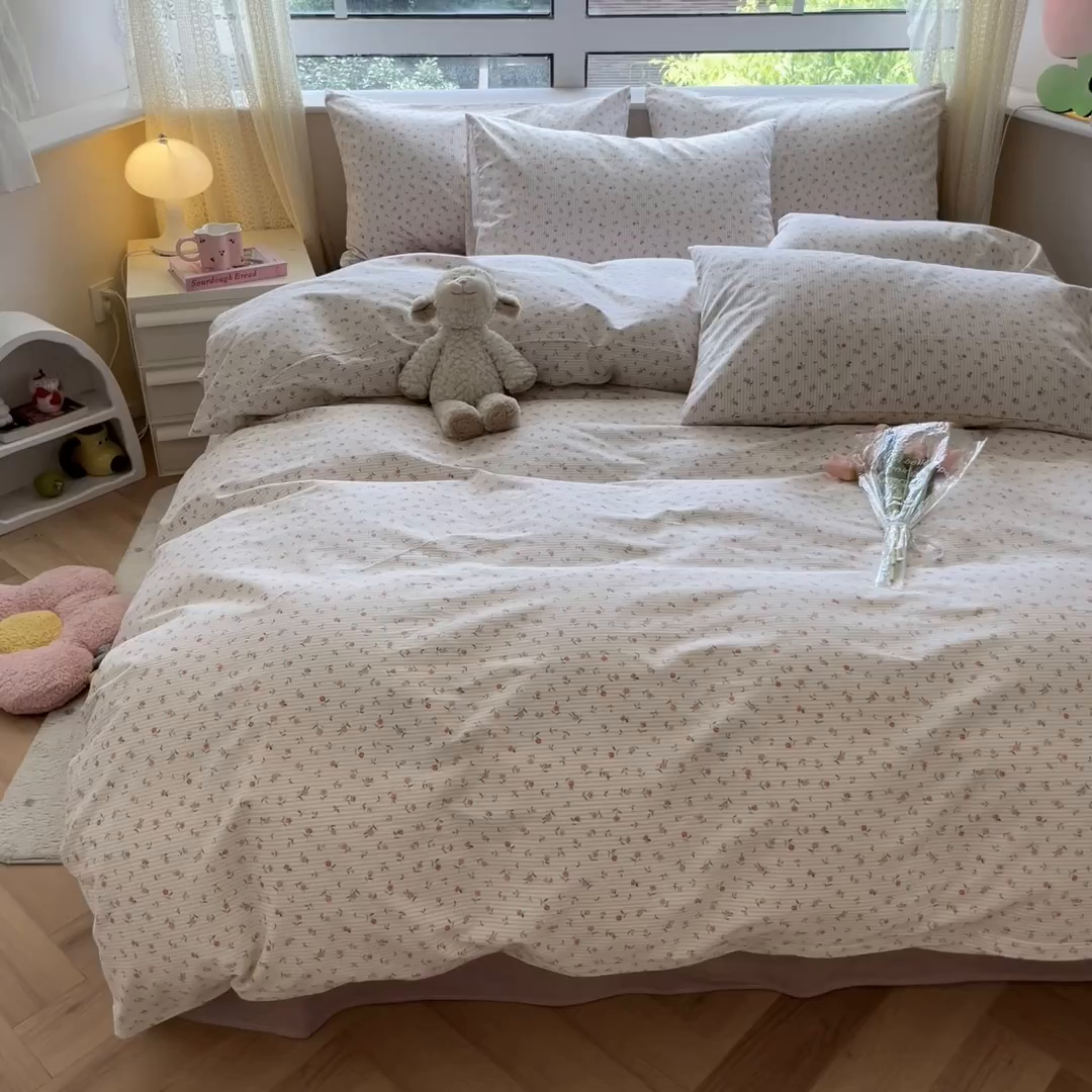 91家纺网 家纺一手货源 找家纺 麦伦家居 2025春夏新款全棉纯棉斜纹40s13372系列-田园碎花风 少女心