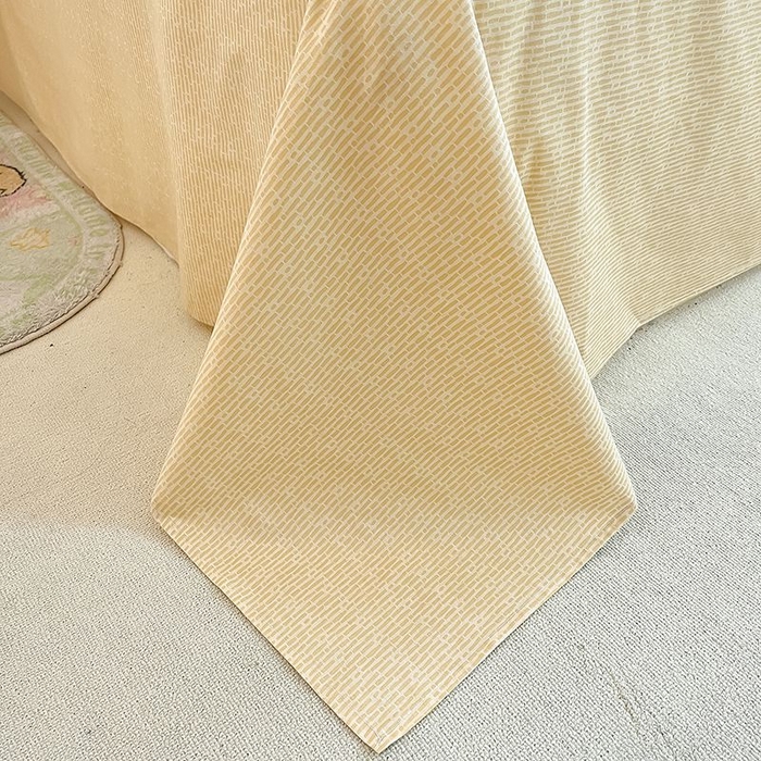 91家纺网 家纺一手货源 找家纺 麦伦家居 2025春夏新款全棉纯棉斜纹40s13372系列-小清新卡通 面包熊