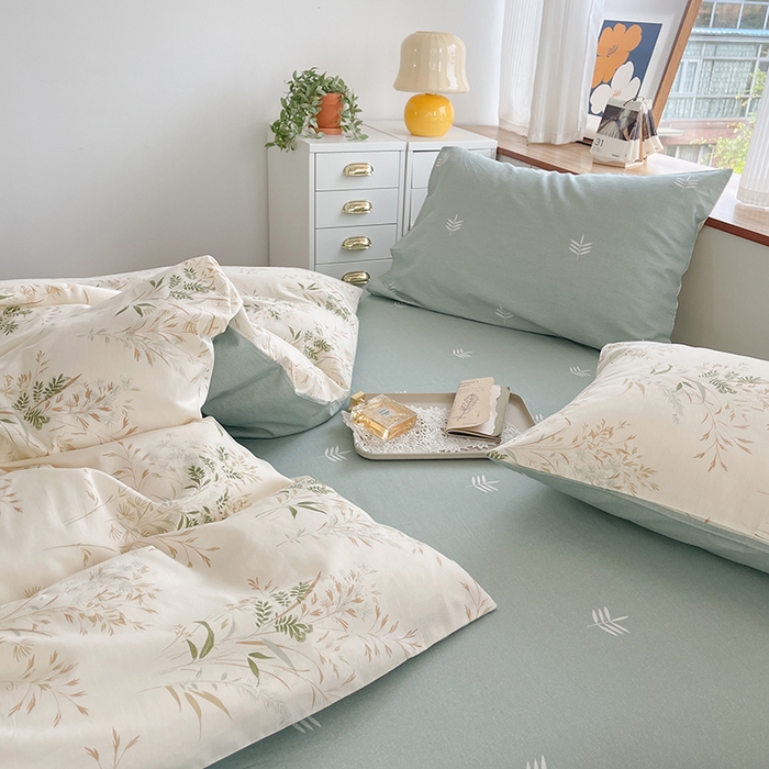 91家纺网 家纺一手货源 找家纺 麦伦家居 2025春夏新款全棉纯棉斜纹40s13372系列-田园碎花风 仙草