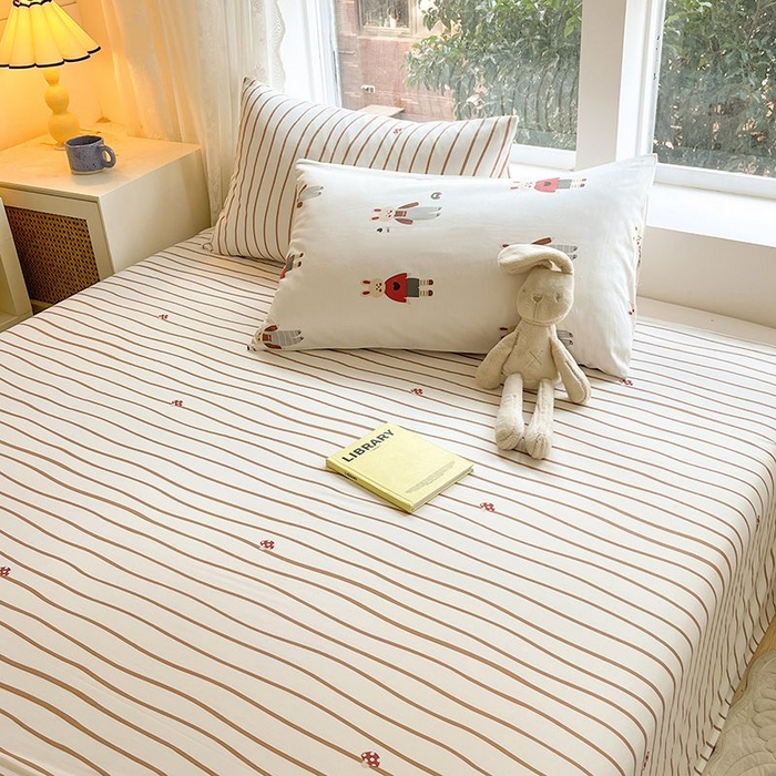 91家纺网 家纺一手货源 找家纺 麦伦家居 2025春夏新款全棉纯棉斜纹40s13372系列-小清新卡通 兔子酱