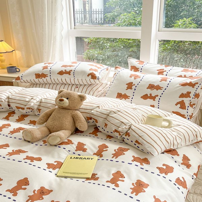 麦伦家居 2025春夏新款全棉纯棉斜纹40s13372系列-小清新卡通 喜瓜瓜