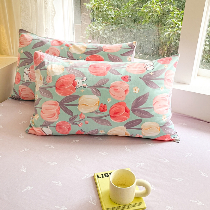 91家纺网 家纺一手货源 找家纺 麦伦家居 2025春夏新款全棉纯棉斜纹40s13372系列-田园碎花风 郁金花境