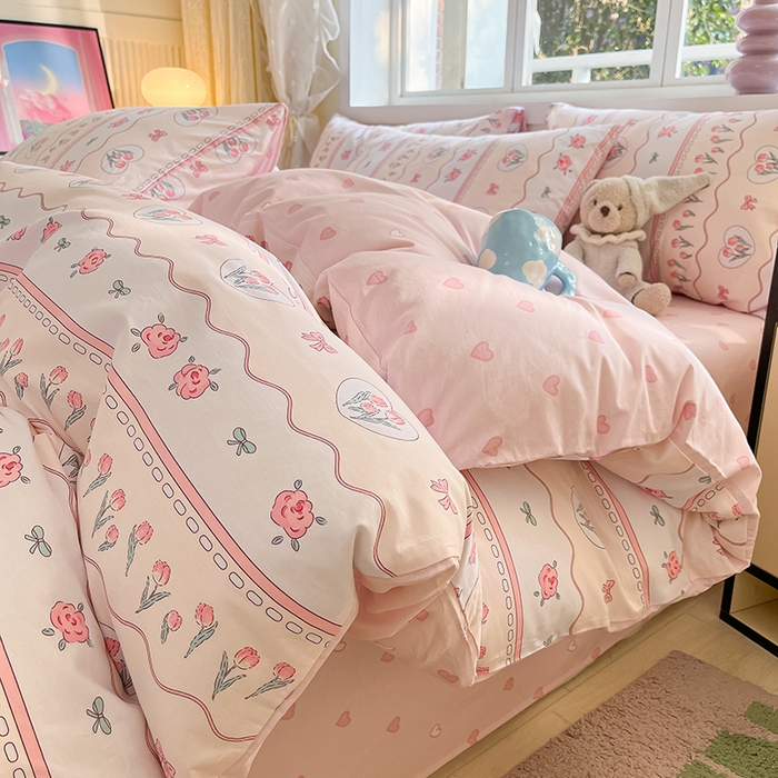 91家纺网 家纺一手货源 找家纺 麦伦家居 2025春夏新款全棉纯棉斜纹40s13372系列-田园碎花风 郁金香