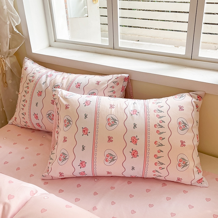 91家纺网 家纺一手货源 找家纺 麦伦家居 2025春夏新款全棉纯棉斜纹40s13372系列-田园碎花风 郁金香