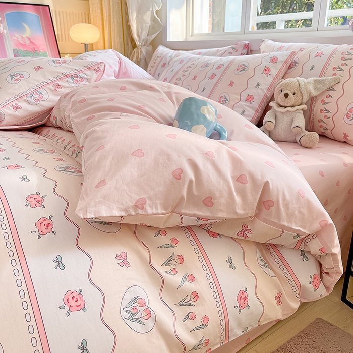 91家纺网 家纺一手货源 找家纺 麦伦家居 2025春夏新款全棉纯棉斜纹40s13372系列-田园碎花风 郁金香