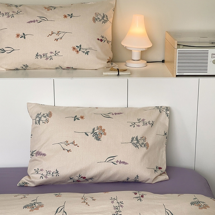 91家纺网 家纺一手货源 找家纺 麦伦家居 2025春夏新款全棉纯棉斜纹40s13372系列-田园碎花风 紫藤