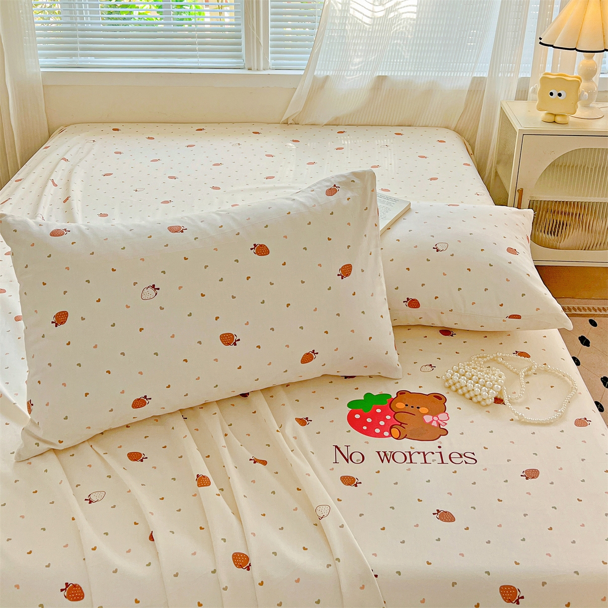 91家纺网 家纺一手货源 找家纺 （总）有间小屋 2025新款全棉纯棉水洗棉单品系列床单单件-单床单