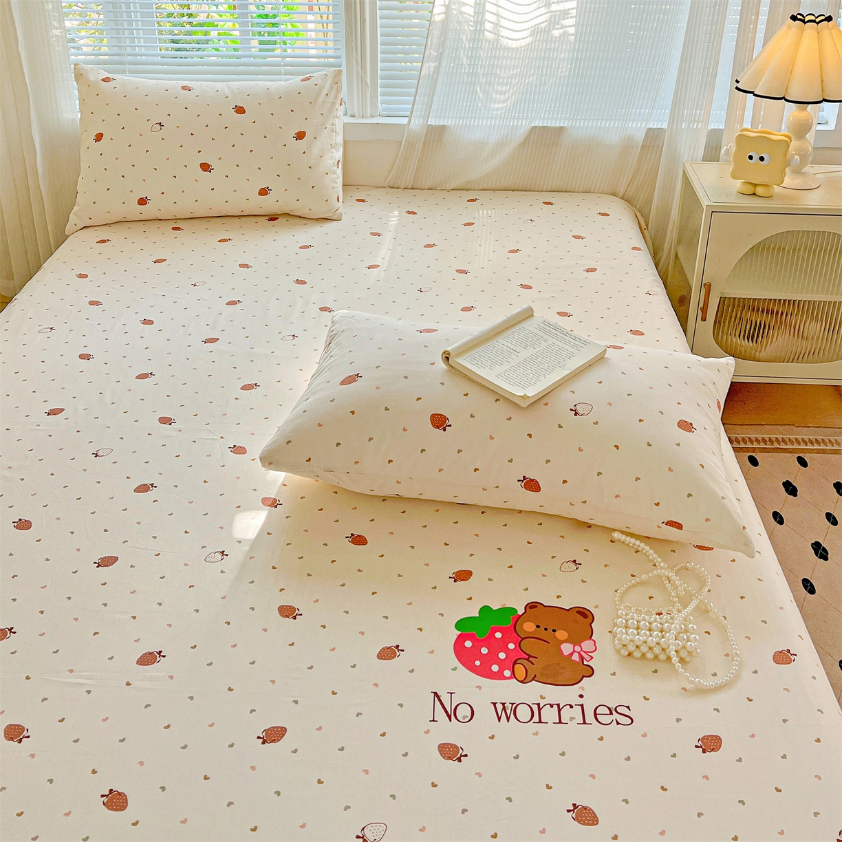 91家纺网 家纺一手货源 找家纺 （总）有间小屋 2025新款全棉纯棉水洗棉单品系列床单单件-单床单