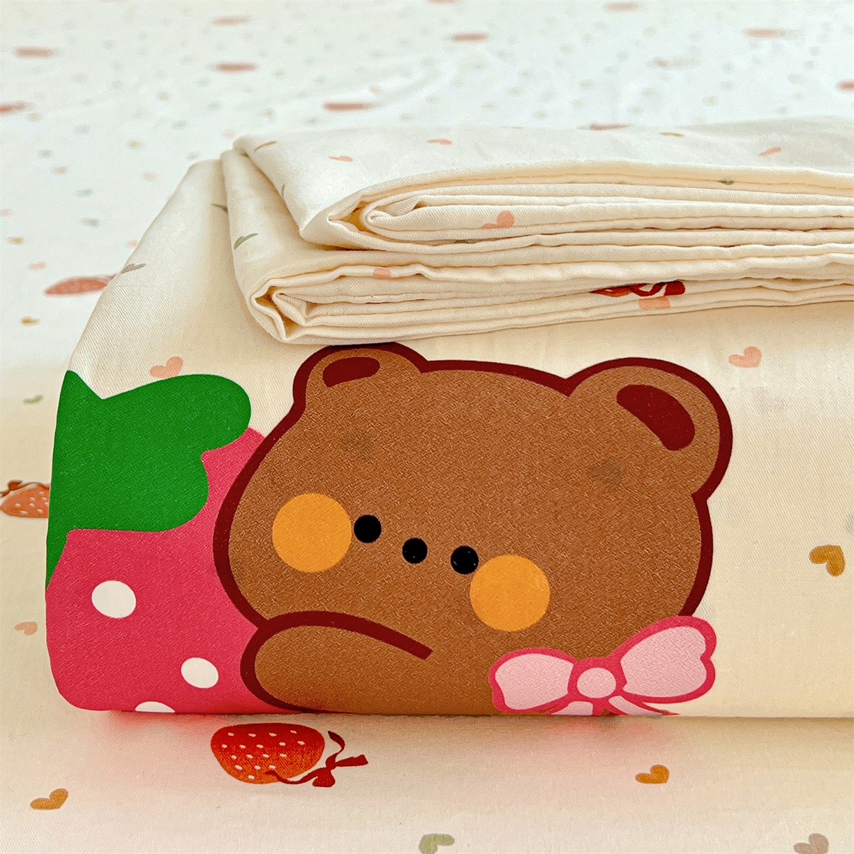 91家纺网 家纺一手货源 找家纺 （总）有间小屋 2025新款全棉纯棉水洗棉单品系列床单单件-单床单