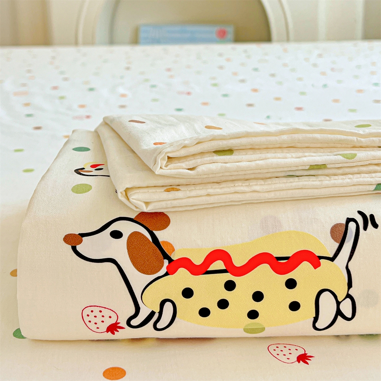 91家纺网 家纺一手货源 找家纺 （总）有间小屋 2025新款全棉纯棉水洗棉单品系列床单单件-单床单