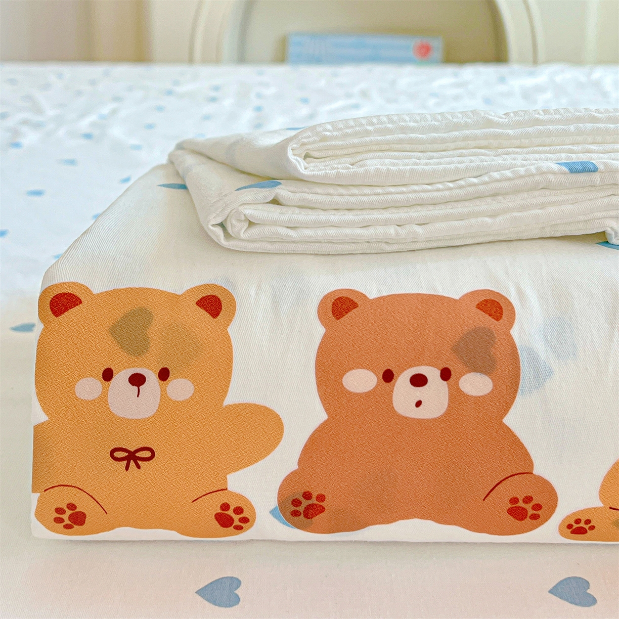 91家纺网 家纺一手货源 找家纺 （总）有间小屋 2025新款全棉纯棉水洗棉单品系列床单单件-单床单