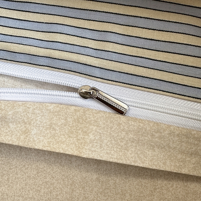 91家纺网 家纺一手货源 找家纺 麦伦家居 2025春夏新款全棉纯棉斜纹40s13372系列-简约条格系 条纹时代