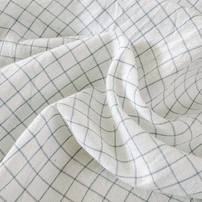 91家纺网 家纺一手货源 找家纺 拾物记 2025新款全棉纯棉色织水洗棉床盖学生宿舍三件套上下铺三件套 米乐蓝