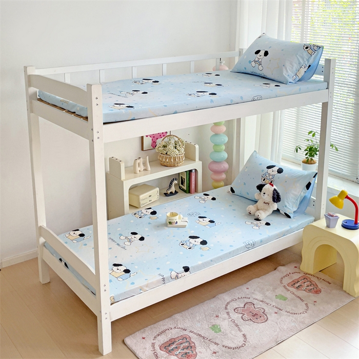 91家纺网 家纺一手货源 找家纺 （总）名兮家居 2025新款全棉纯棉13372学生印花上下铺床笠单床笠单品床笠单件床笠