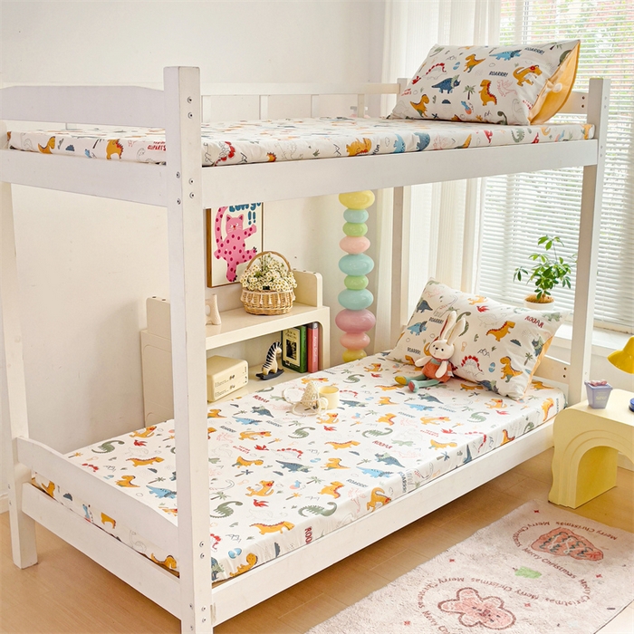 91家纺网 家纺一手货源 找家纺 （总）名兮家居 2025新款全棉纯棉13372学生印花上下铺床笠单床笠单品床笠单件床笠