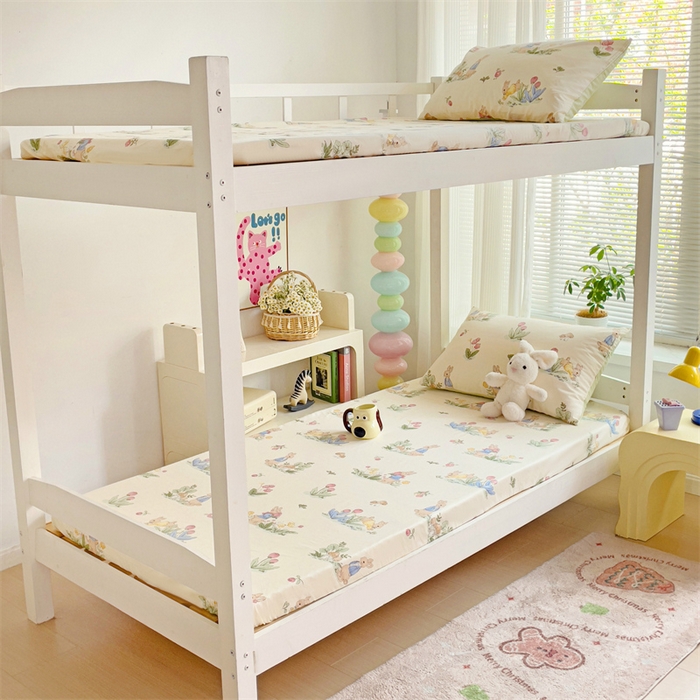 91家纺网 家纺一手货源 找家纺 （总）名兮家居 2025新款全棉纯棉13372学生印花上下铺床笠单床笠单品床笠单件床笠