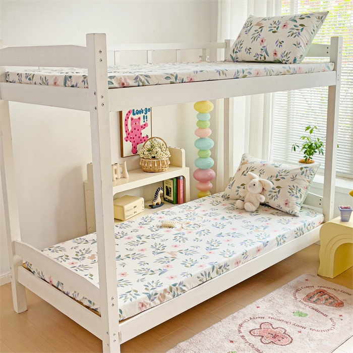 91家纺网 家纺一手货源 找家纺 名兮家居 2025新款全棉纯棉13372学生印花上下铺床笠单床笠单品床笠单件床笠 轻纱漫舞