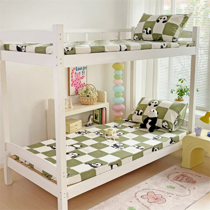 91家纺网 家纺一手货源 找家纺 （总）名兮家居 2025新款全棉纯棉13372学生印花上下铺床笠单床笠单品床笠单件床笠