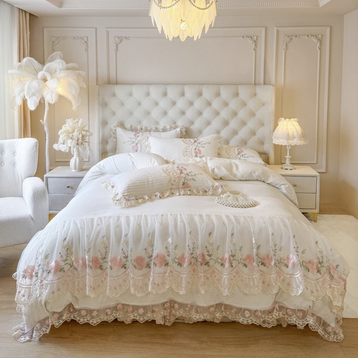 （总）恋尚 2025新款香云纱床裙四件套系列-莫妮卡