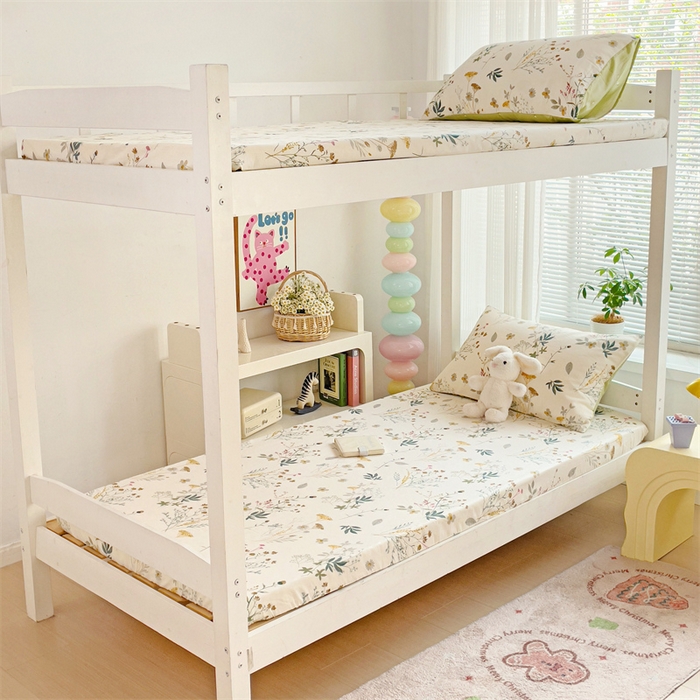 名兮家居 2025新款全棉纯棉13372学生印花上下铺床笠单床笠单品床笠单件床笠 东篱