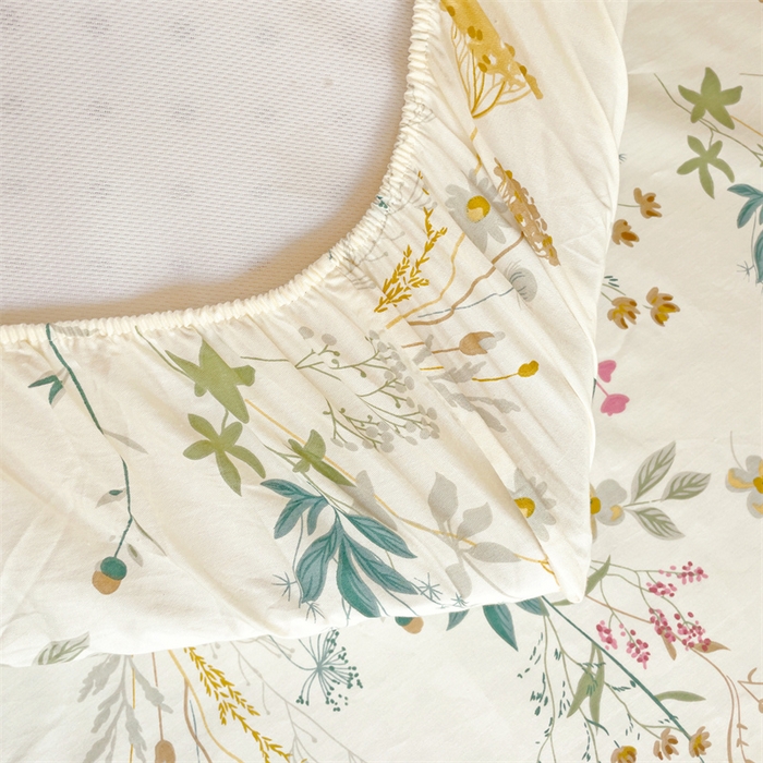 91家纺网 家纺一手货源 找家纺 名兮家居 2025新款全棉纯棉13372学生印花上下铺床笠单床笠单品床笠单件床笠 东篱