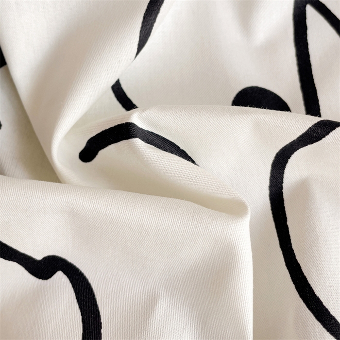 91家纺网 家纺一手货源 找家纺 名兮家居 2025新款全棉纯棉13372学生印花上下铺床笠单床笠单品床笠单件床笠 黑煤球