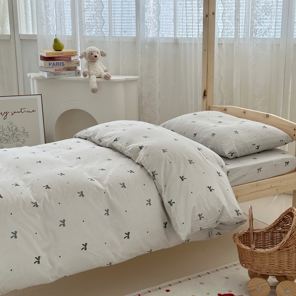 91家纺网 家纺一手货源 找家纺 （总）佰织鑫家居 2025新款独家原创-学生季纯棉夹棉床笠三件套