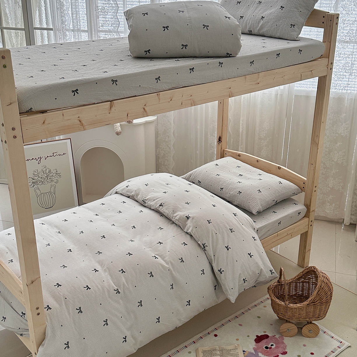 91家纺网 家纺一手货源 找家纺 （总）佰织鑫家居 2025新款独家原创-学生季纯棉夹棉床笠三件套