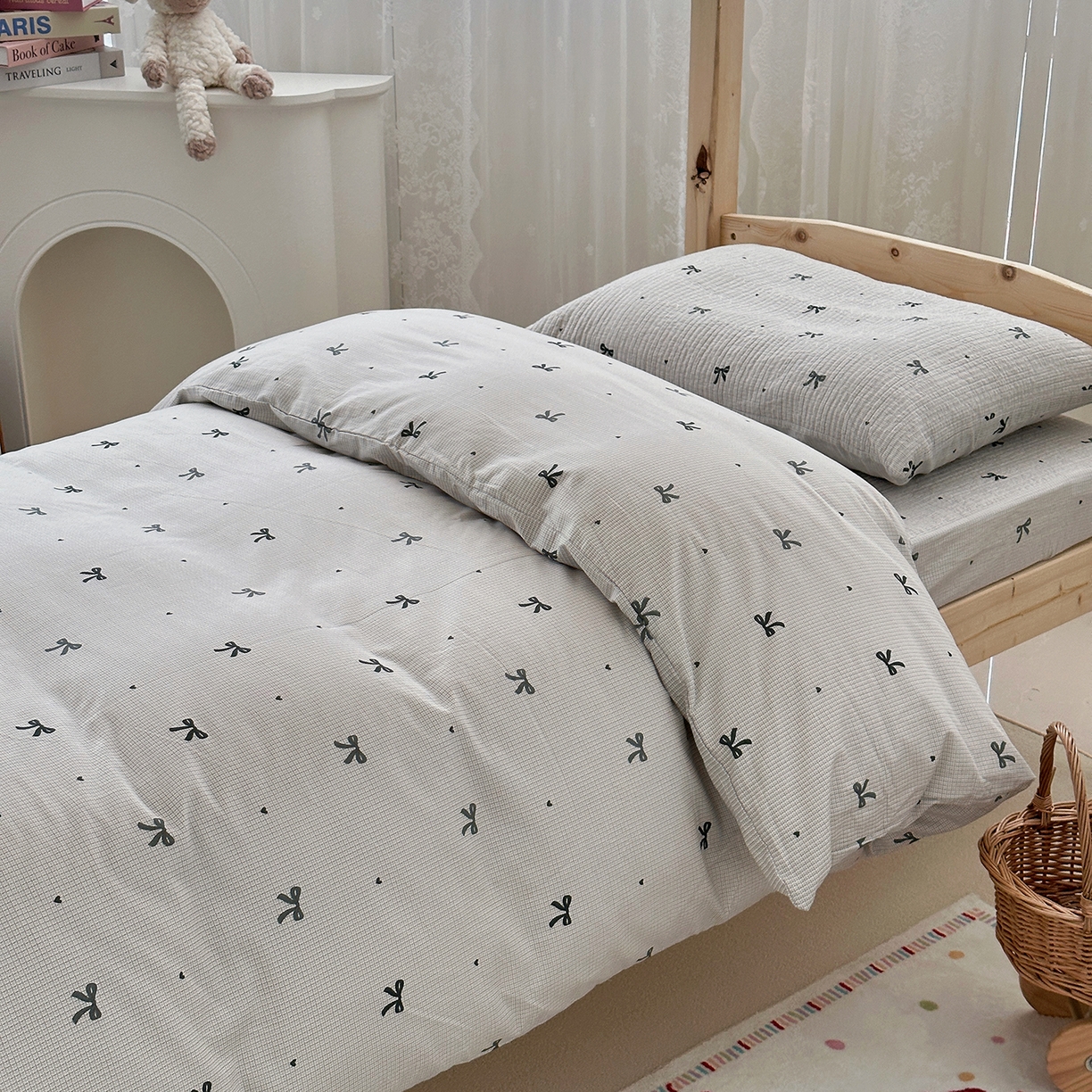 91家纺网 家纺一手货源 找家纺 （总）佰织鑫家居 2025新款独家原创-学生季纯棉夹棉床笠三件套