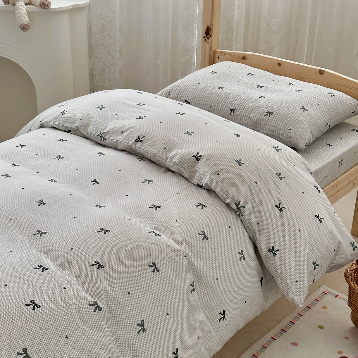 91家纺网 家纺一手货源 找家纺 （总）佰织鑫家居 2025新款独家原创-学生季纯棉夹棉床笠三件套