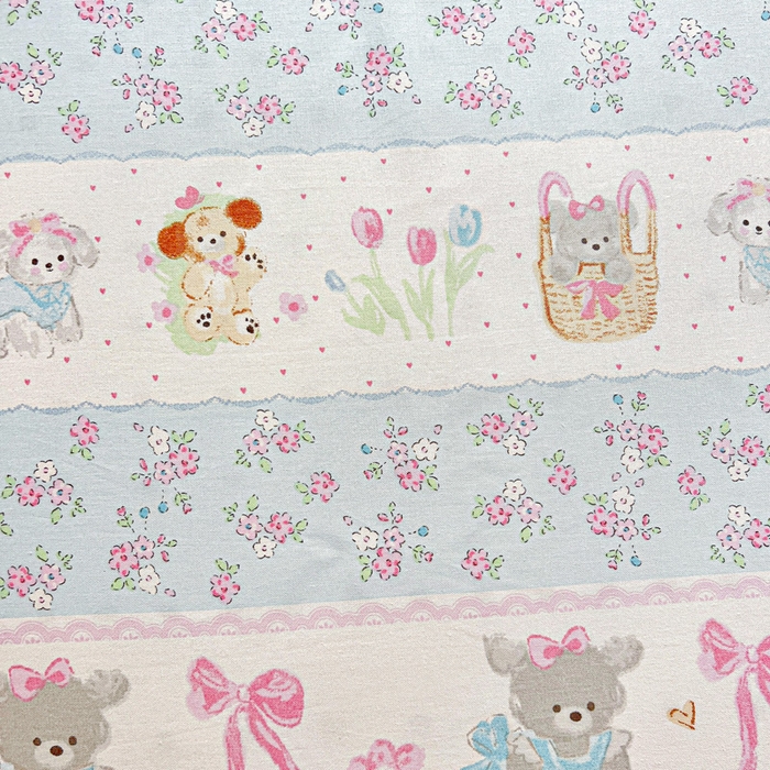 91家纺网 家纺一手货源 找家纺 名兮家居 2025新款全棉纯棉13372学生印花上下铺床笠单床笠单品床笠单件床笠 花篮熊