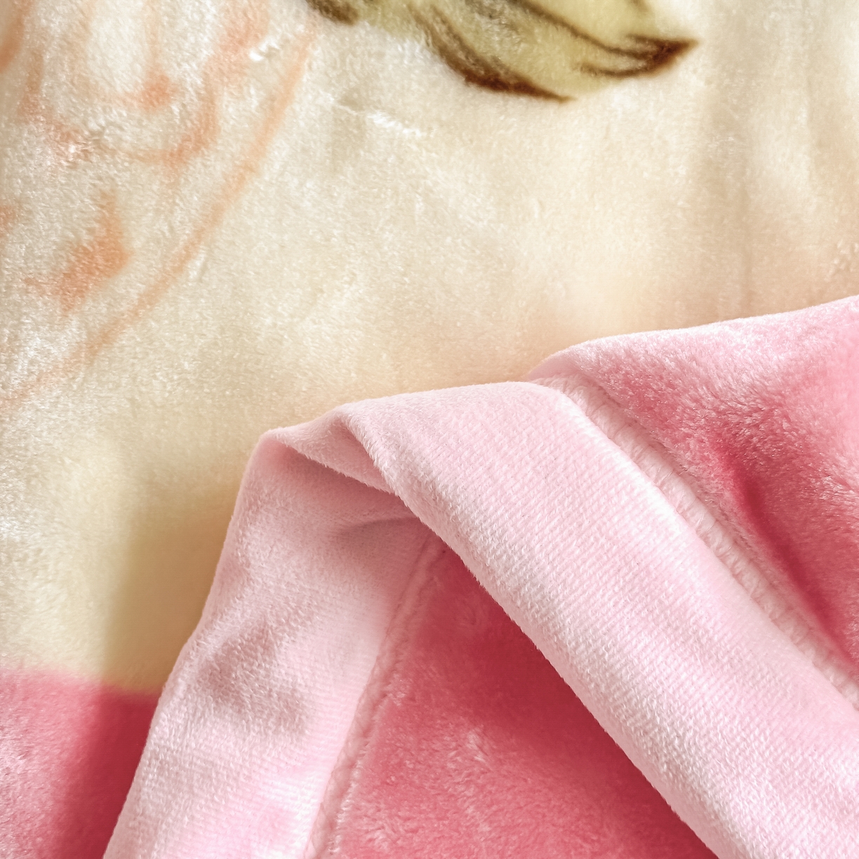 91家纺网 家纺一手货源 找家纺 法莱妮毛毯 2025新款双层加厚拉舍尔毛毯 婚庆 单双人 厂家直销可定制 粉红世家