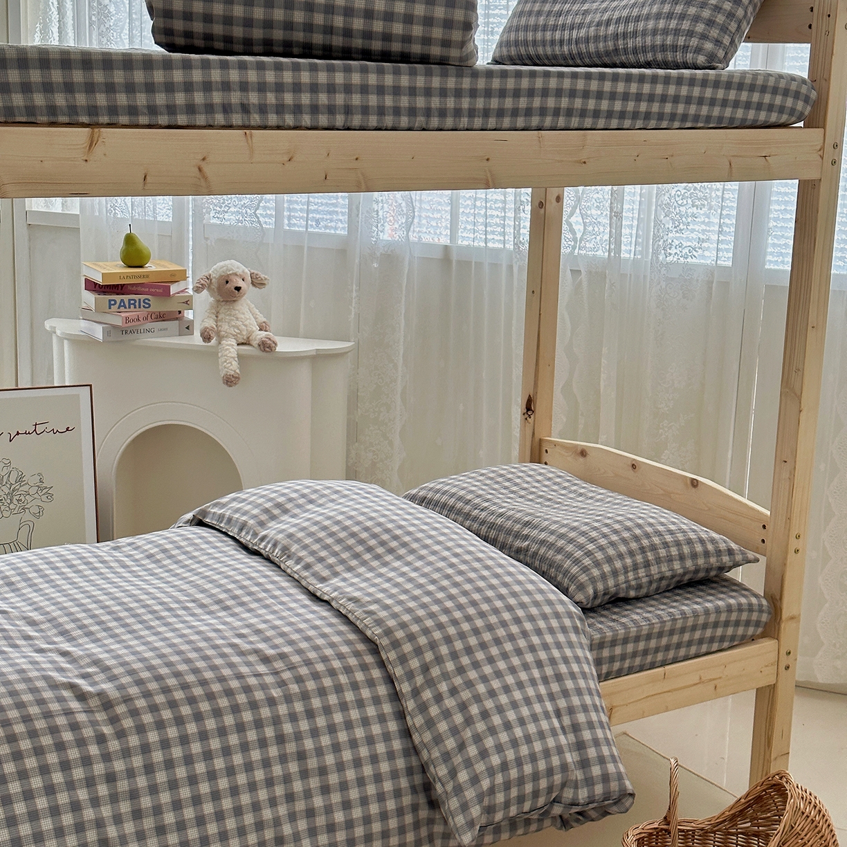 91家纺网 家纺一手货源 找家纺 佰织鑫家居 2025新款独家原创-学生季纯棉夹棉床笠三件套 格调