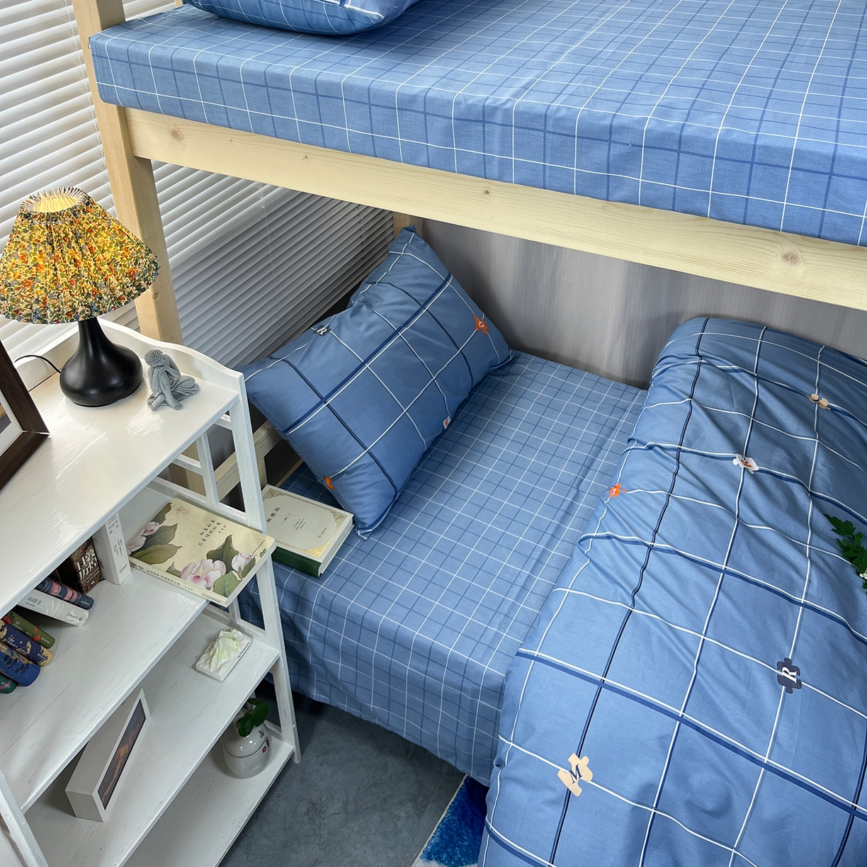 91家纺网 家纺一手货源 找家纺 总）云梦13372全棉学生宿舍纯棉三六件套全棉三件套源头工厂常年有货