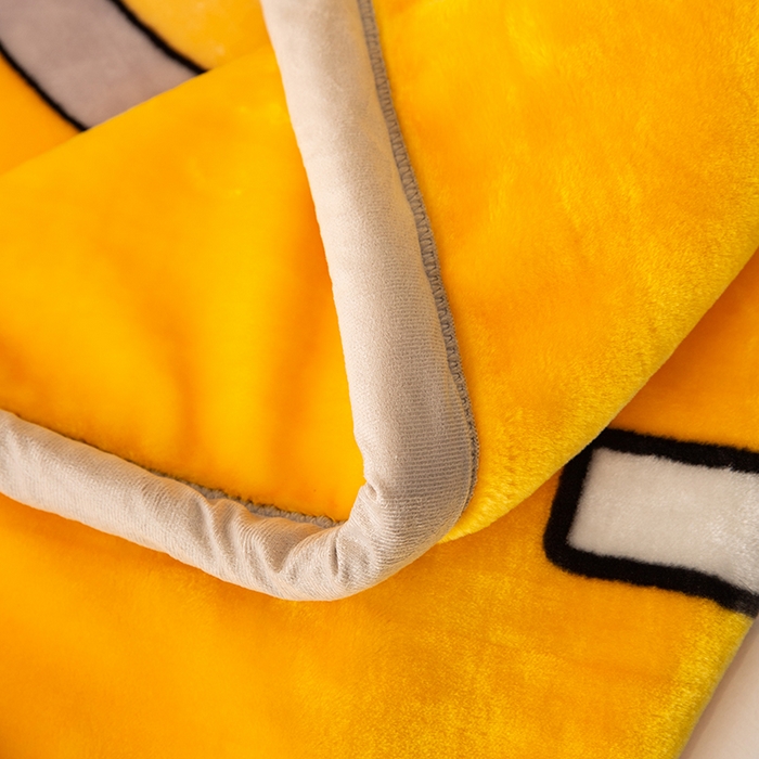 91家纺网 家纺一手货源 找家纺 法莱妮毛毯 2025新款双层加厚拉舍尔毛毯 婚庆 单双人 厂家直销可定制 精灵宝贝