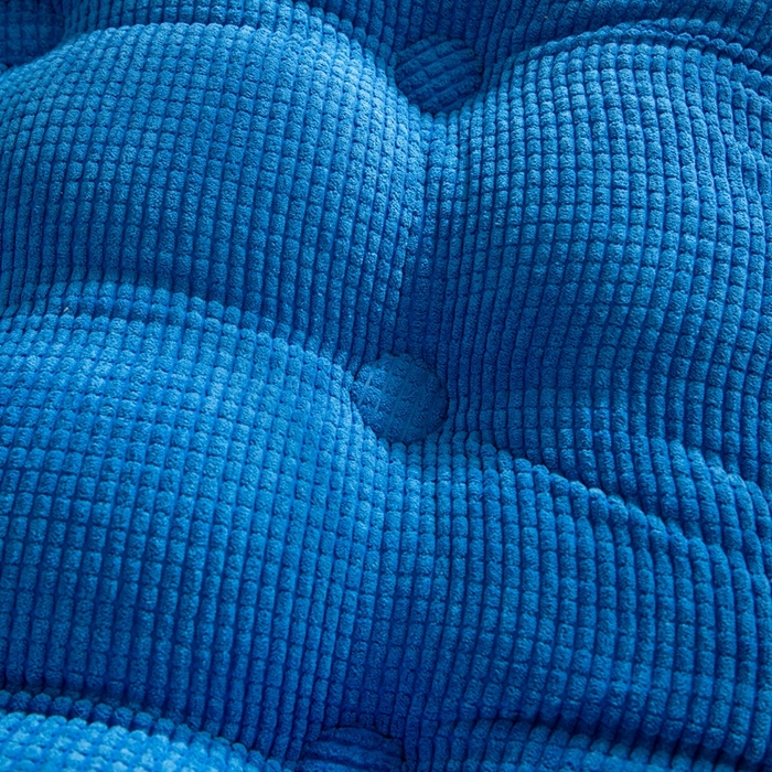 91家纺网 家纺一手货源 找家纺 沐沐家纺2026新款新玉米绒立体靠背 宝蓝色