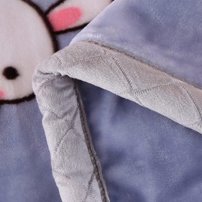 91家纺网 家纺一手货源 找家纺 法莱妮毛毯 2025新款双层加厚拉舍尔毛毯 婚庆 单双人 厂家直销可定制 熊小飞