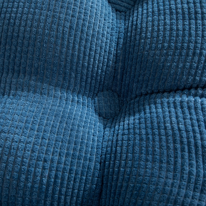 91家纺网 家纺一手货源 找家纺 沐沐家纺2026新款新玉米绒立体靠背 牛仔蓝