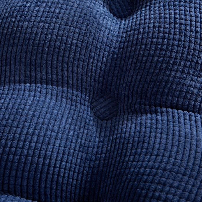 91家纺网 家纺一手货源 找家纺 沐沐家纺2026新款新玉米绒立体靠背 深蓝