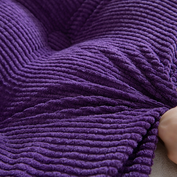 91家纺网 家纺一手货源 找家纺 沐沐家纺2026新款新玉米绒立体靠背 紫色