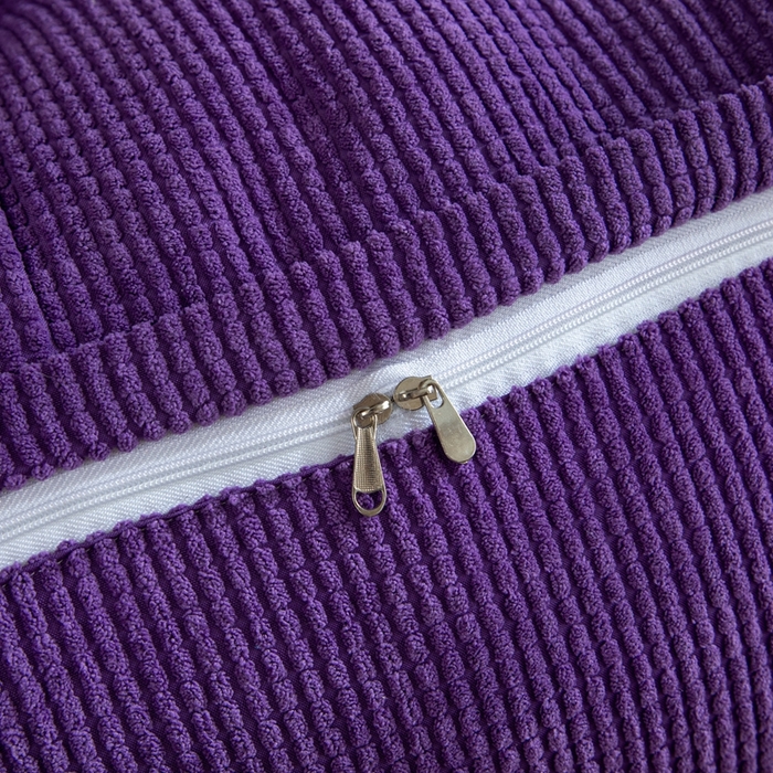 91家纺网 家纺一手货源 找家纺 沐沐家纺2026新款新玉米绒立体靠背 紫色